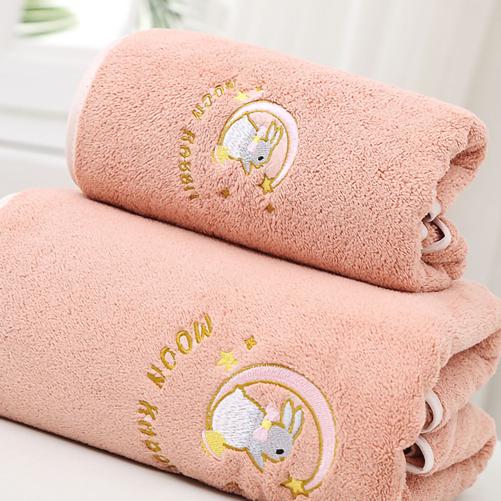 Bath Towel Coral Fleece Water Absorption Soft Thicken Shower Towel for Home view 2