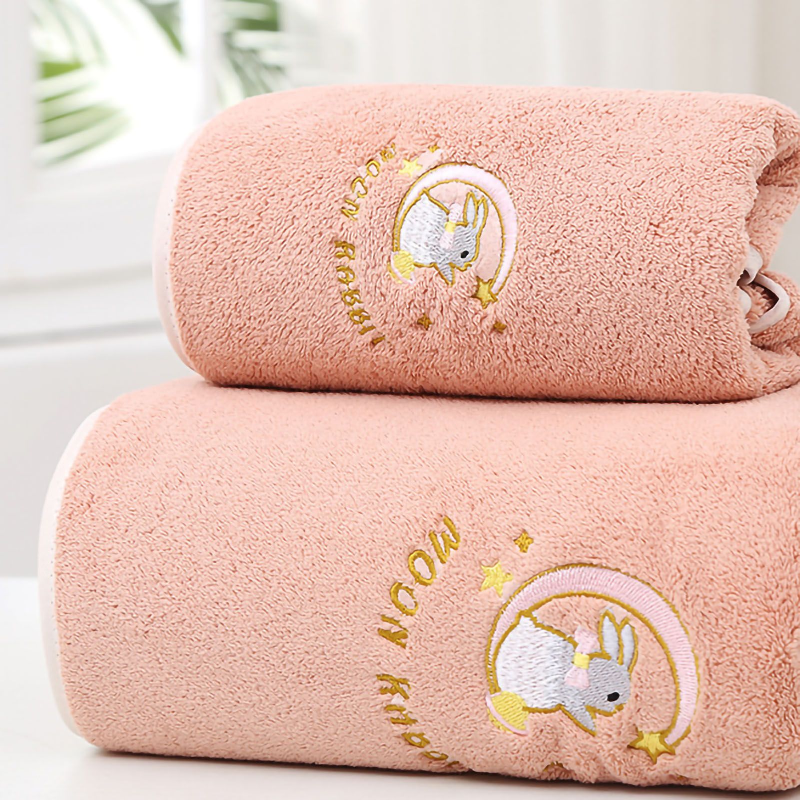 Bath Towel Coral Fleece Water Absorption Soft Thicken Shower Towel for Home view 3