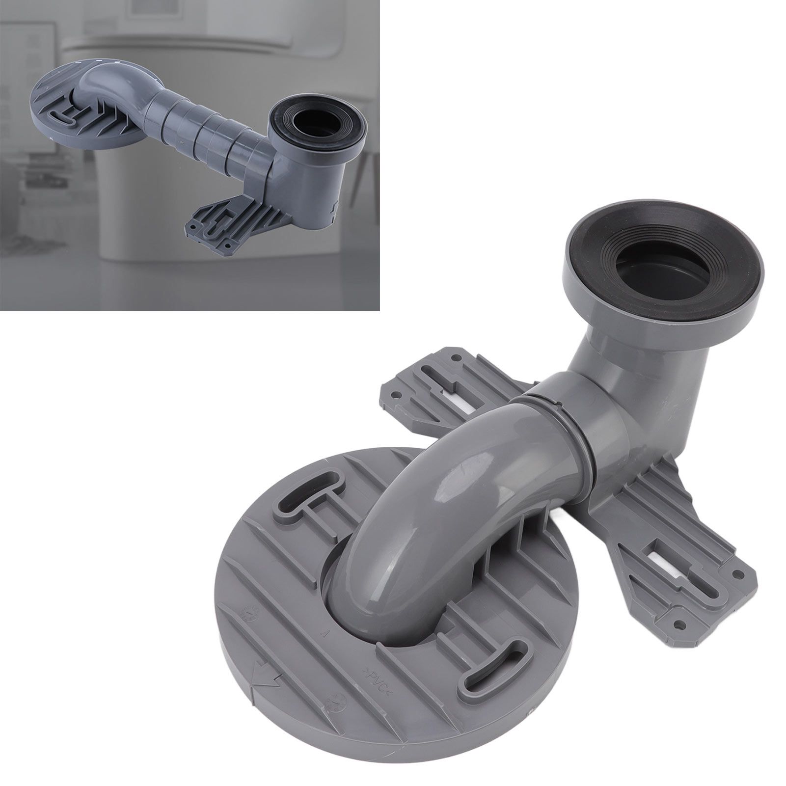 Toilet Shifter Thickened PP Corrosion Resistance Rubber Sealing Ring Siphon view 12