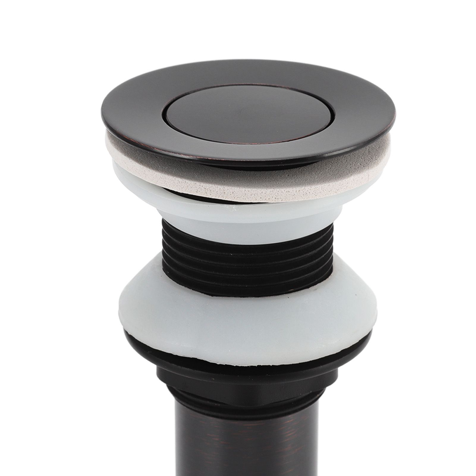 Bathroom Sink Drain Without Overflow Vessel Sink Lavatory Vanity Push Type view 14