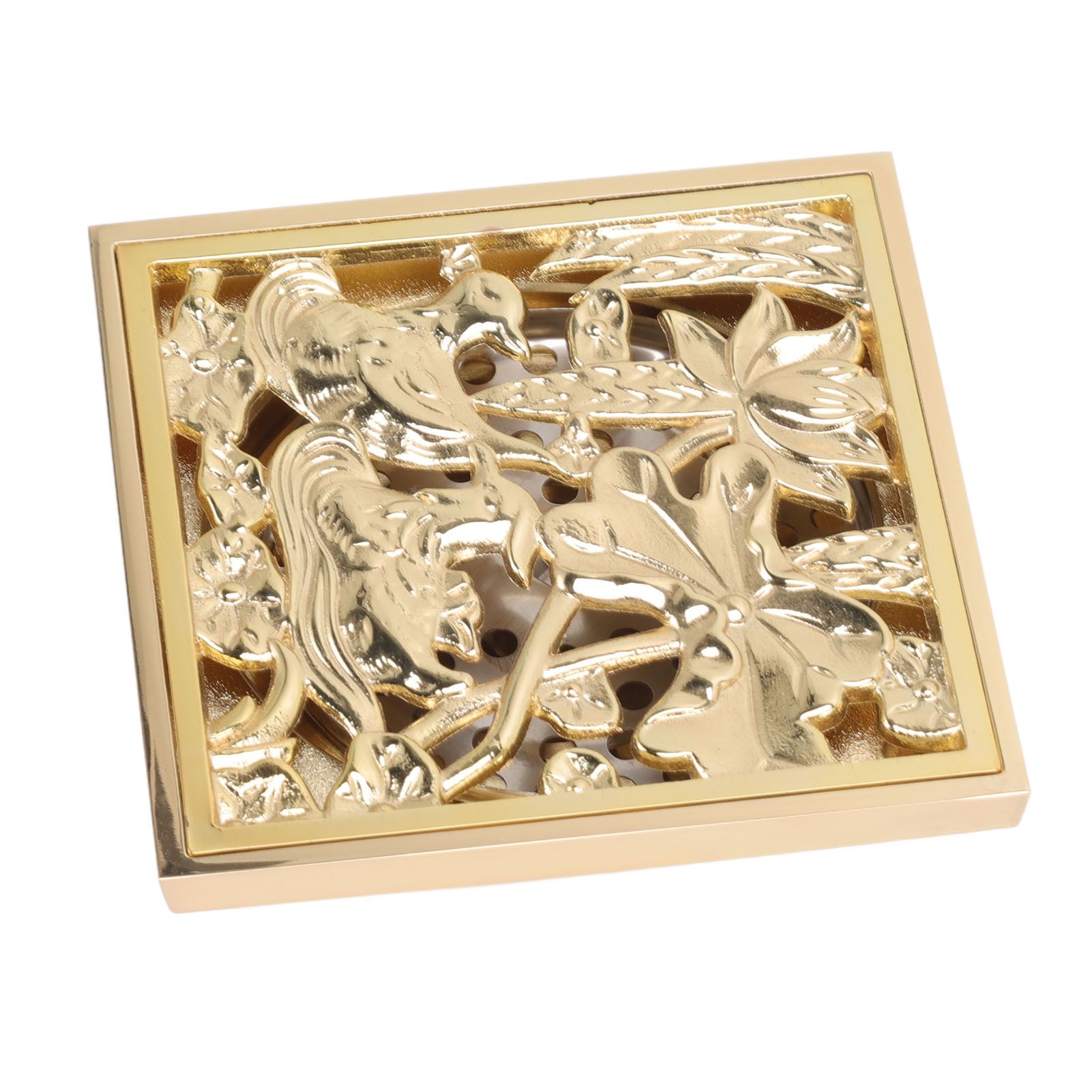 Floor Drain Shallow Water Quadrate Copper Stainless Steel Odor Proof Insect view 7
