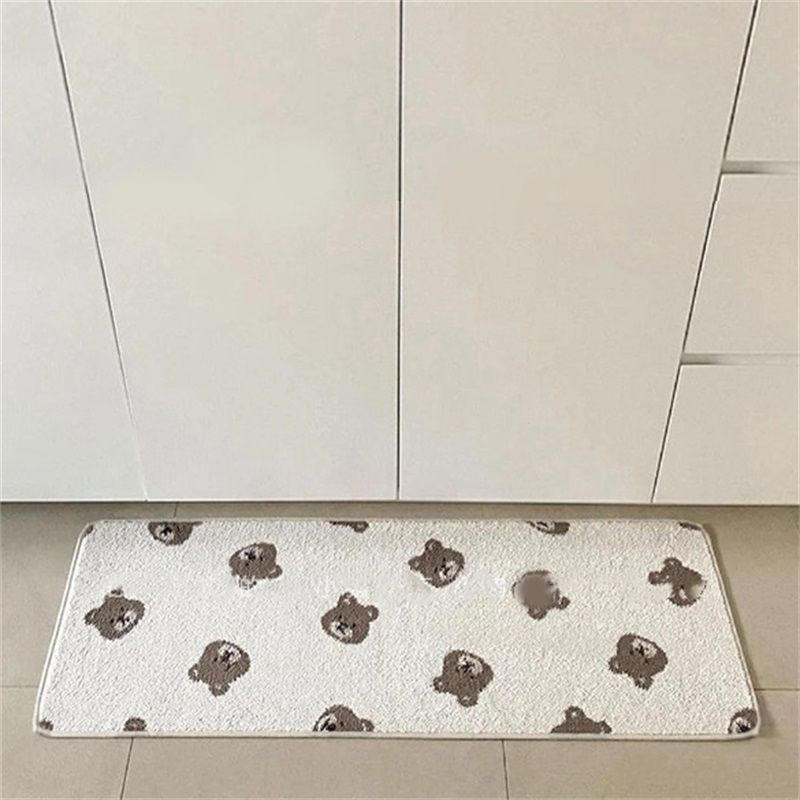 Bathroom Door Mat PVC Environment Friendly Squared Antiskid Soft Kitchen Floor view 3