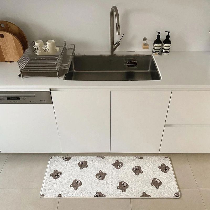 Bathroom Door Mat PVC Environment Friendly Squared Antiskid Soft Kitchen Floor view 5