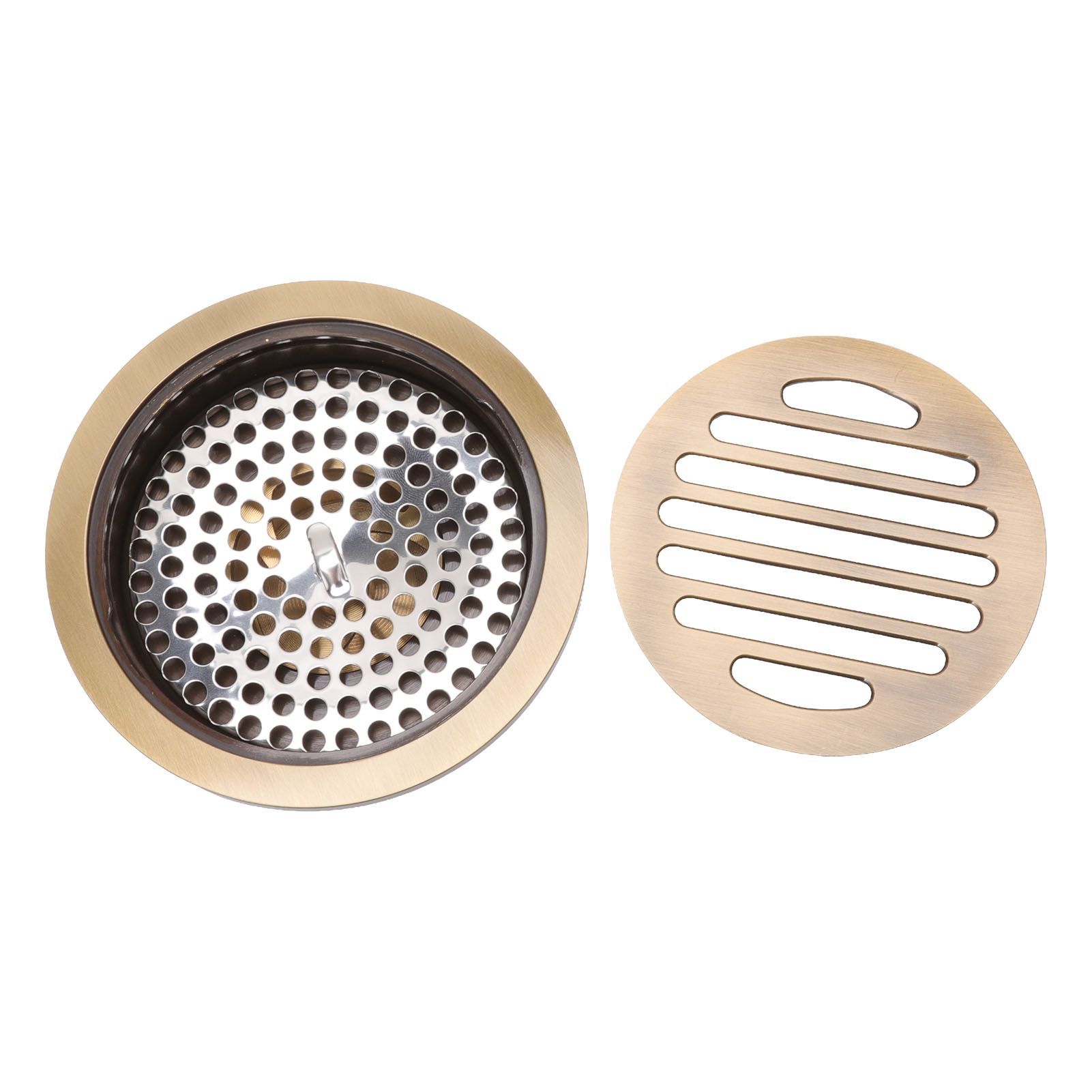 Round Shower Drain Vintage Style Robust Wearproof Sturdy Circle Floor Drain view 2