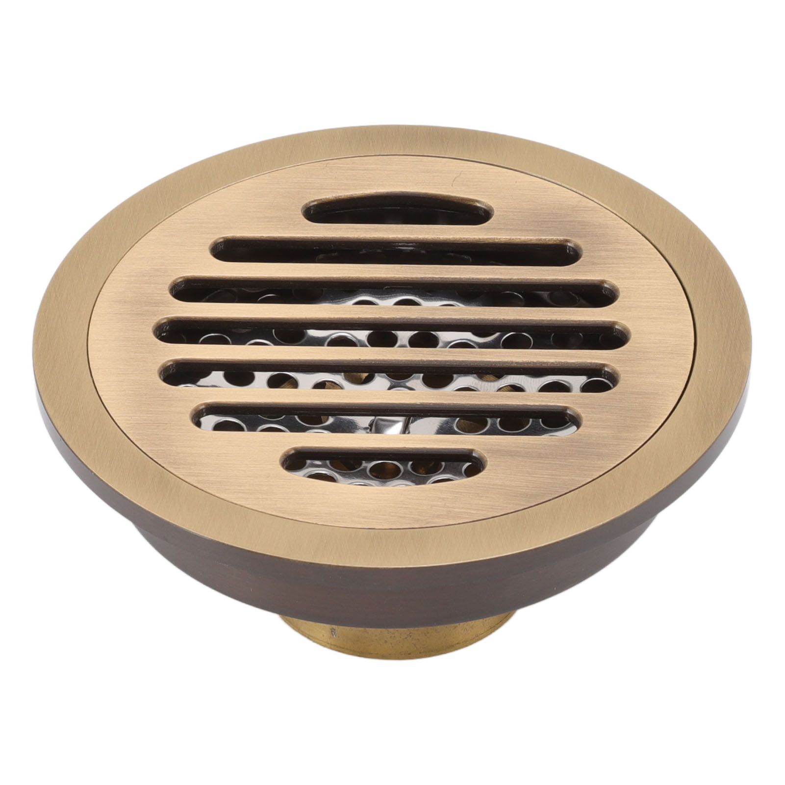 Round Shower Drain Vintage Style Robust Wearproof Sturdy Circle Floor Drain view 5