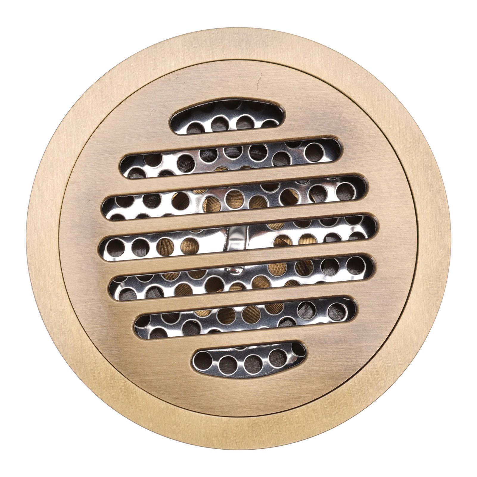 Round Shower Drain Vintage Style Robust Wearproof Sturdy Circle Floor Drain view 7