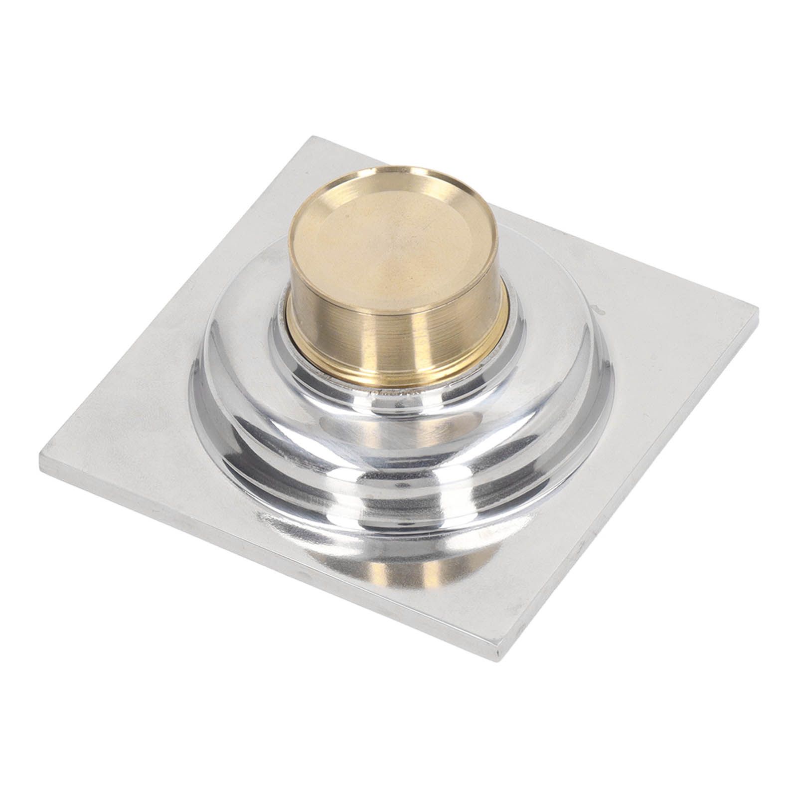 Squared Floor Drain Electroplating Metal High Flow Shower Floor Drain with view 6