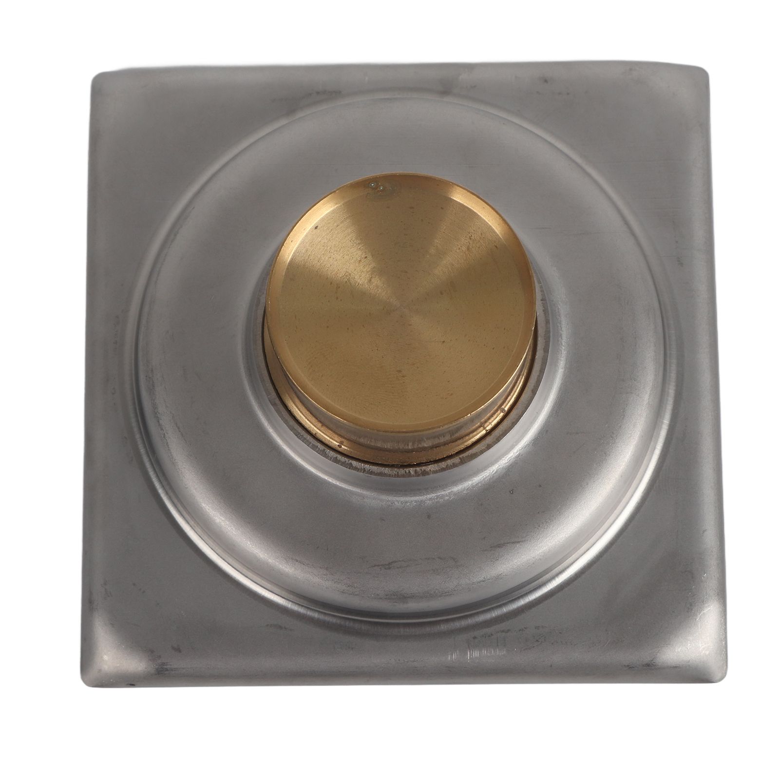 Large Flow Floor Drain Electroplating Squared Glossy Shower Floor Drain with view 9