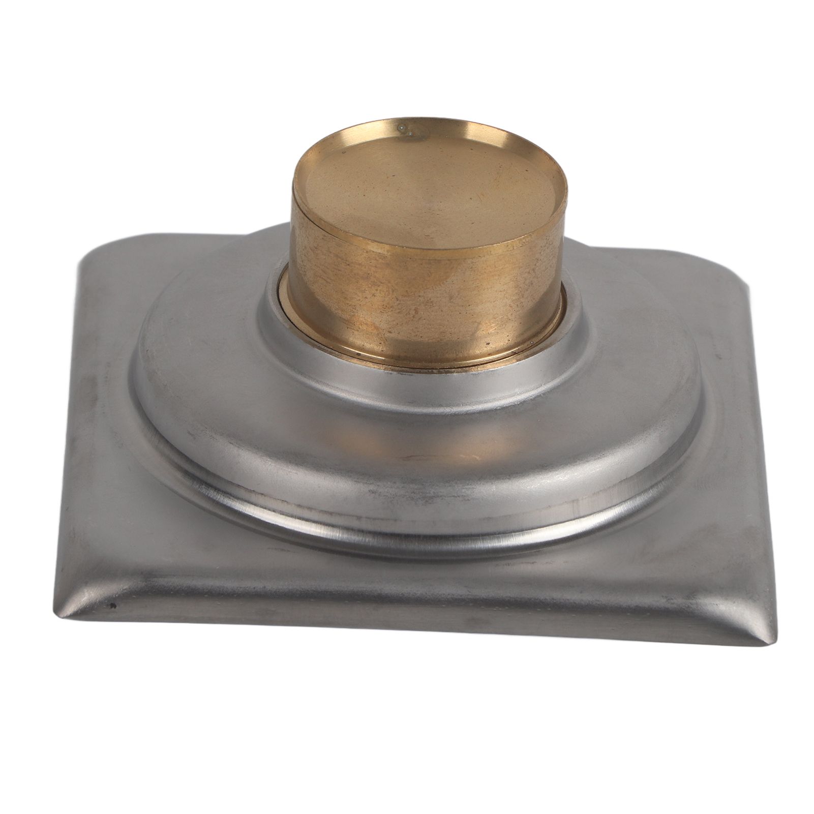 Large Flow Floor Drain Electroplating Squared Glossy Shower Floor Drain with view 10