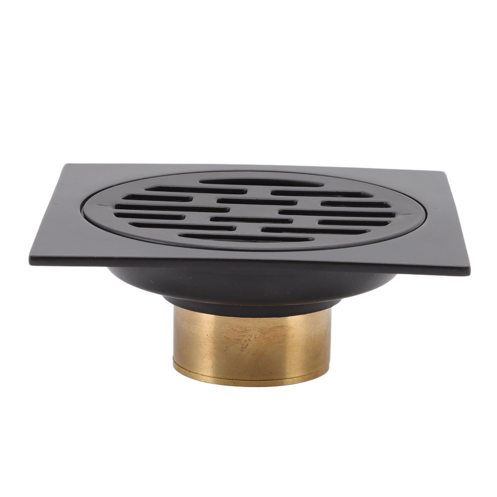 Floor Drain European Style Antique Stainless Steel and Copper Square Shower view 10