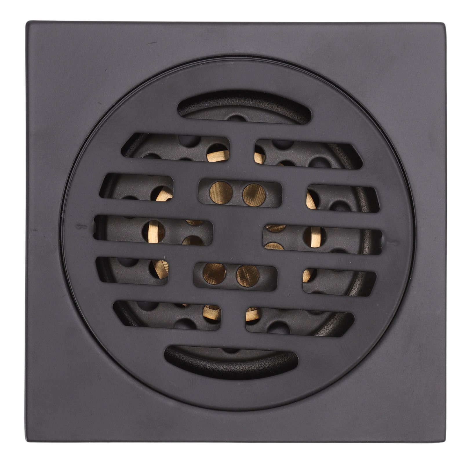 Floor Drain European Style Antique Stainless Steel and Copper Square Shower view 13