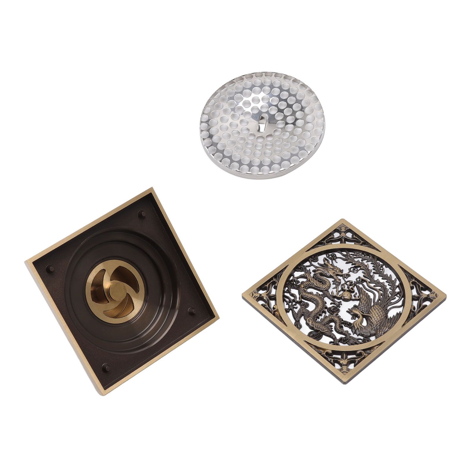Antique Deodorant Floor Drain European Style Square Shower Floor Drain for view 2