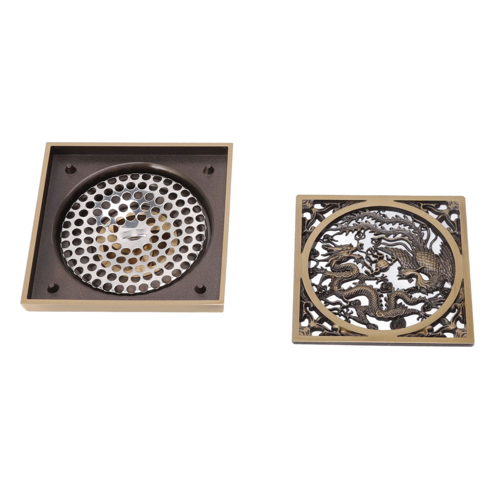 Antique Deodorant Floor Drain European Style Square Shower Floor Drain for view 4