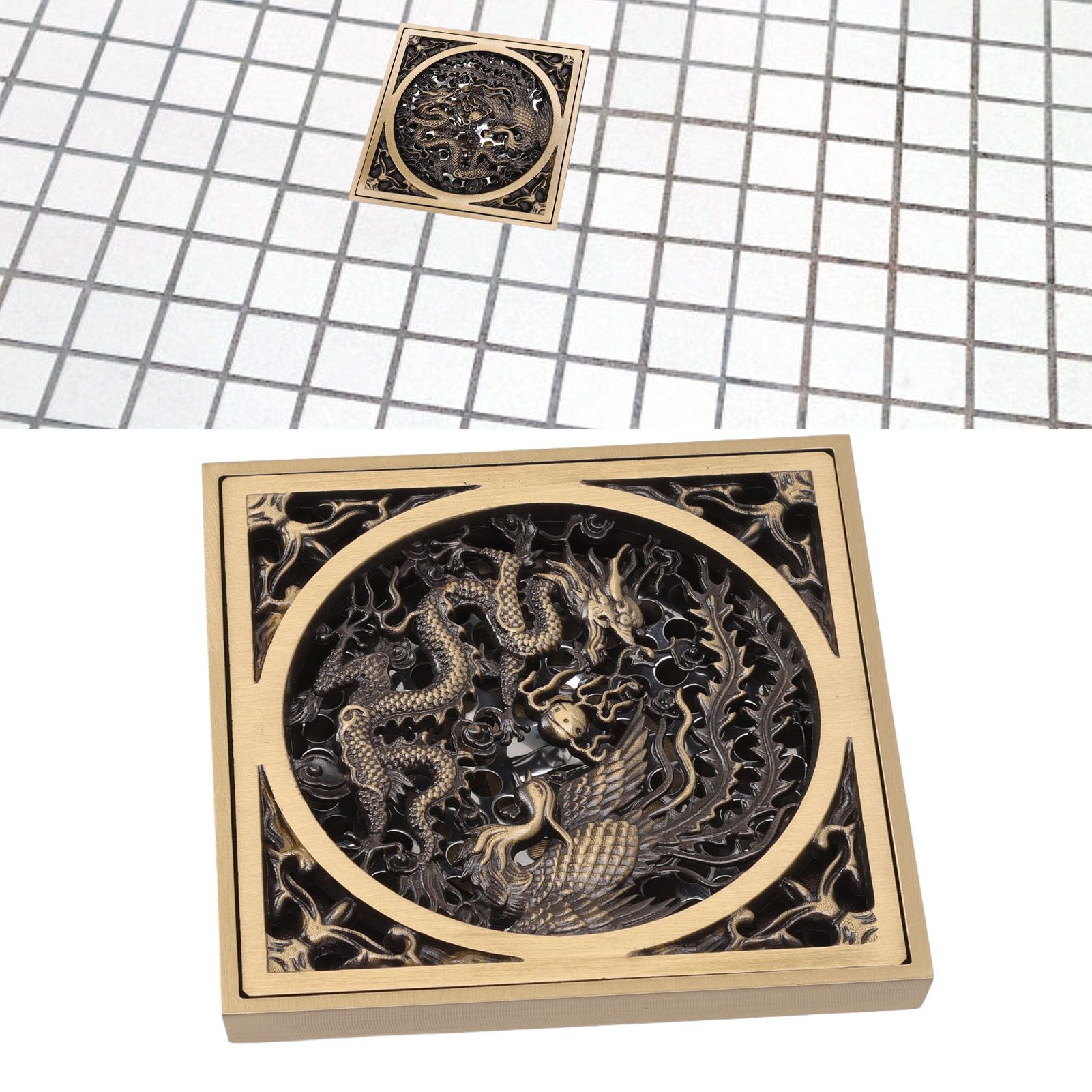 Antique Deodorant Floor Drain European Style Square Shower Floor Drain for view 11