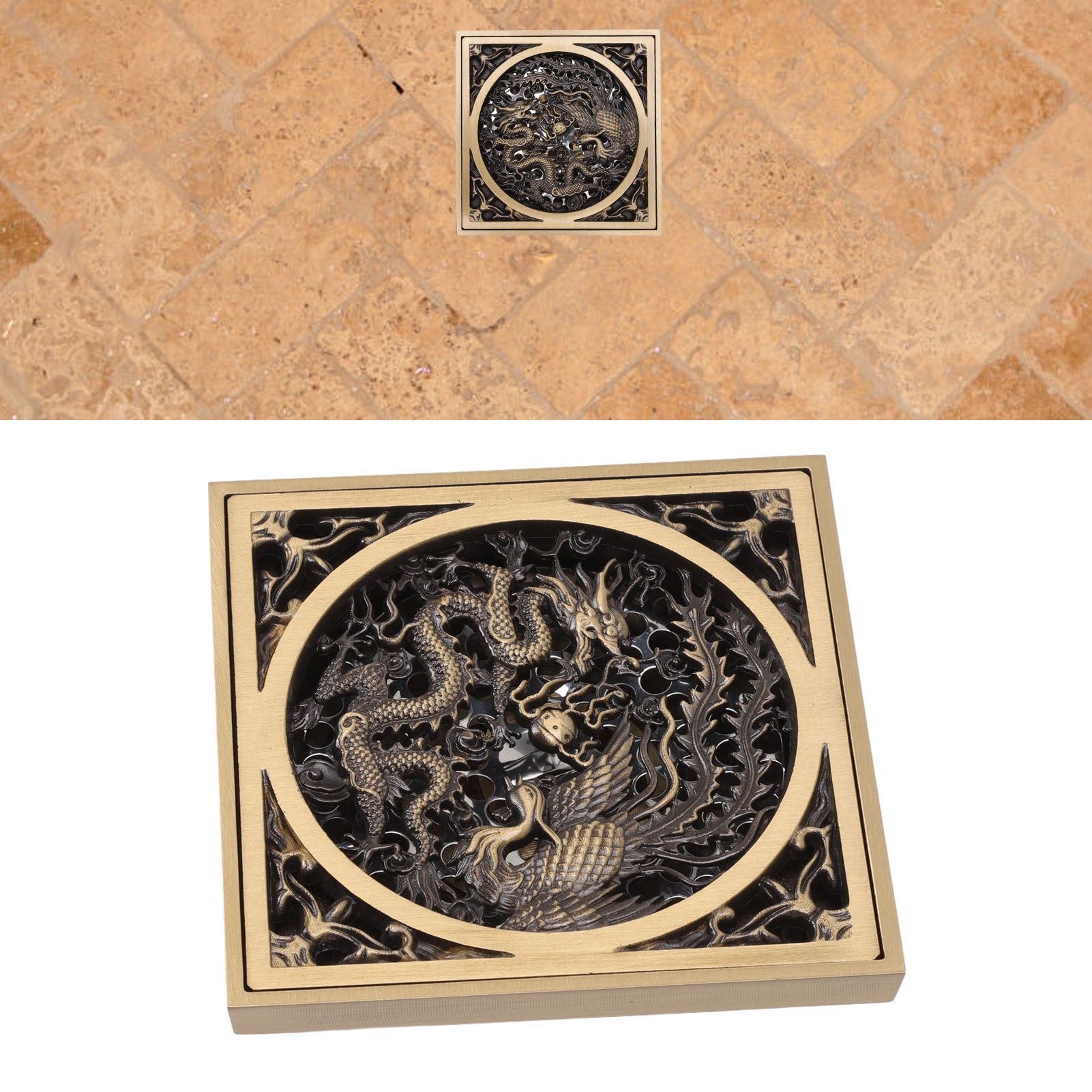 Antique Deodorant Floor Drain European Style Square Shower Floor Drain for view 12