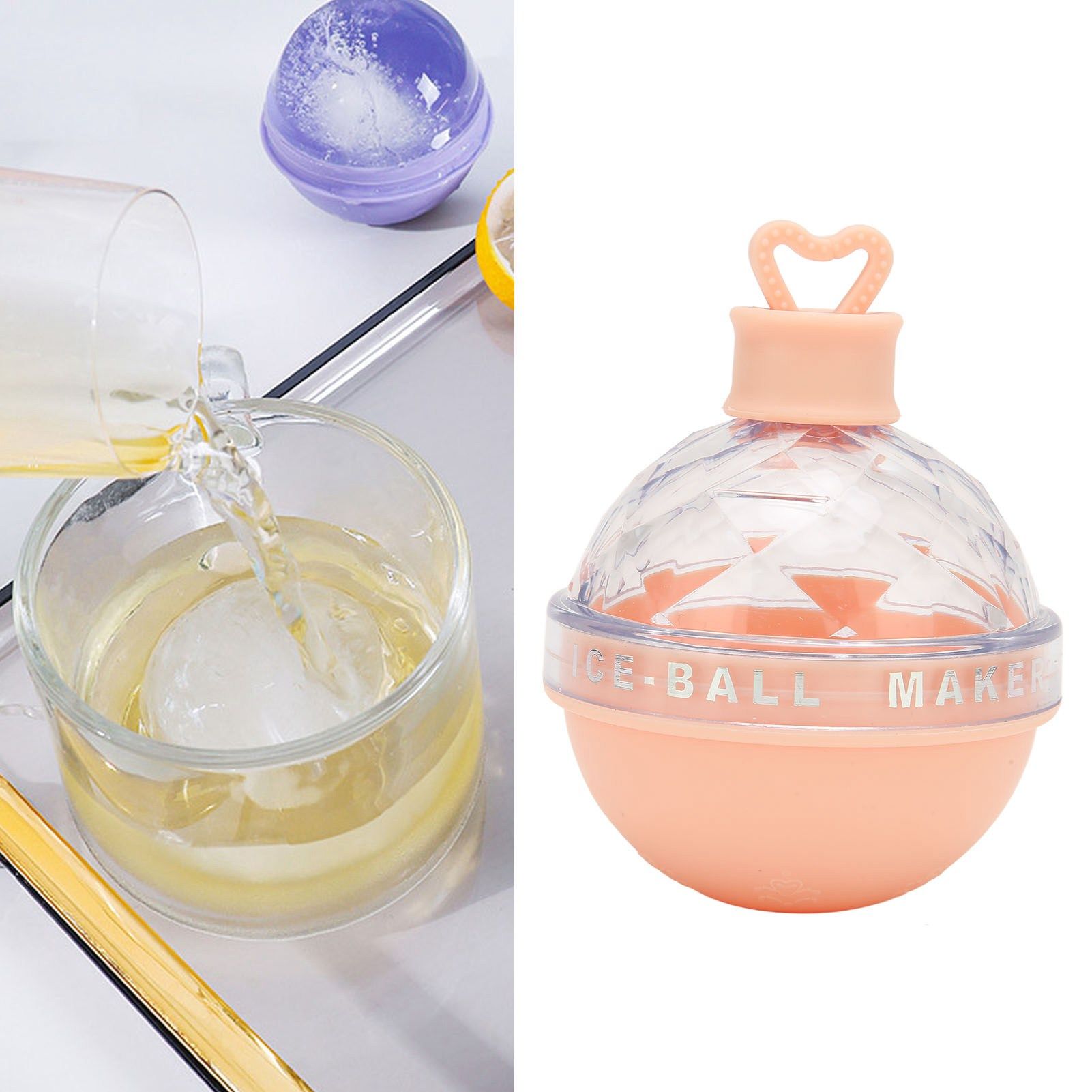 Ice Ball Mould Soft Bottom Cute Shape Round Ice Mold Maker for Wine Coffee view 11