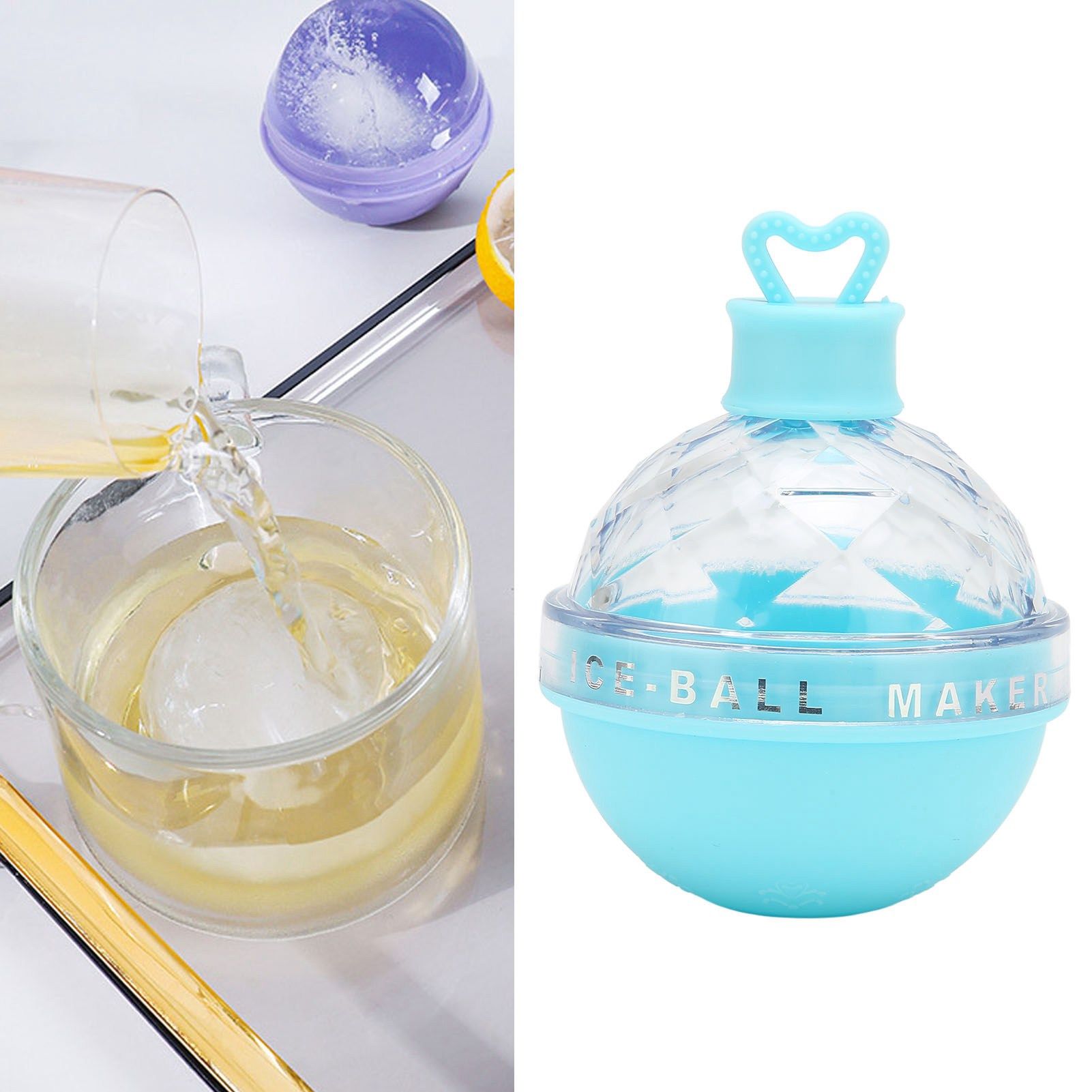 Ice Ball Mould Soft Bottom Cute Shape Round Ice Mold Maker for Wine Coffee view 11