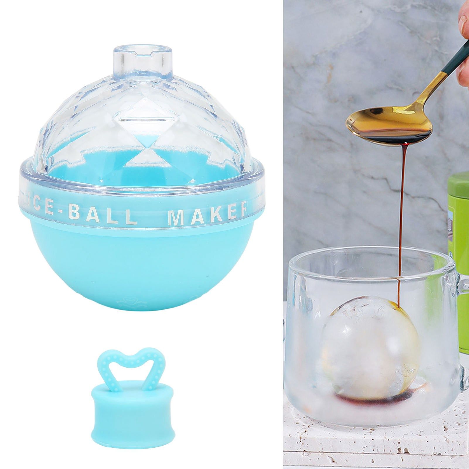 Ice Ball Mould Soft Bottom Cute Shape Round Ice Mold Maker for Wine Coffee view 12