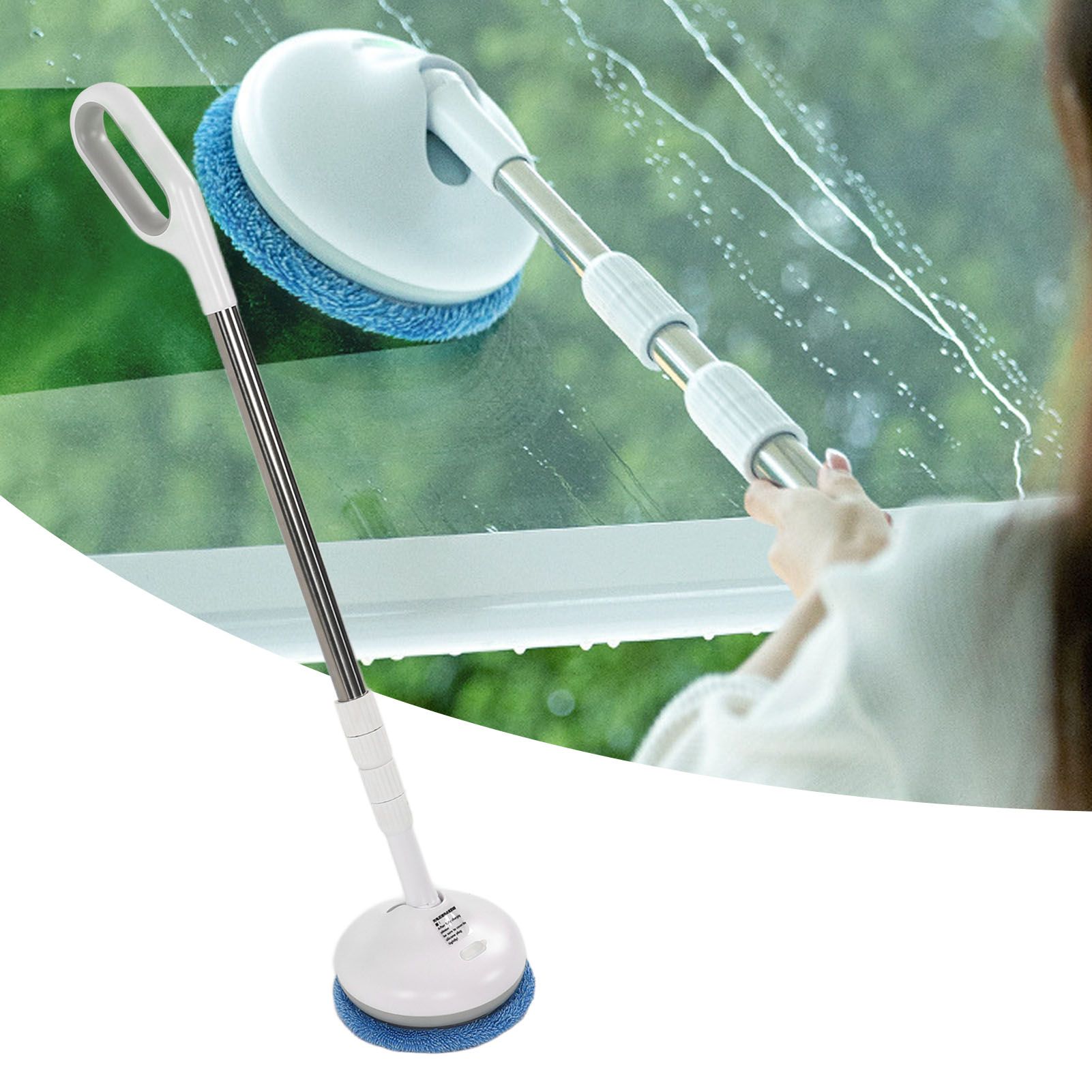 Cordless Electric Spin Scrubber 8.5W 5V 2A USB Charging Waterproof Retractable view 12