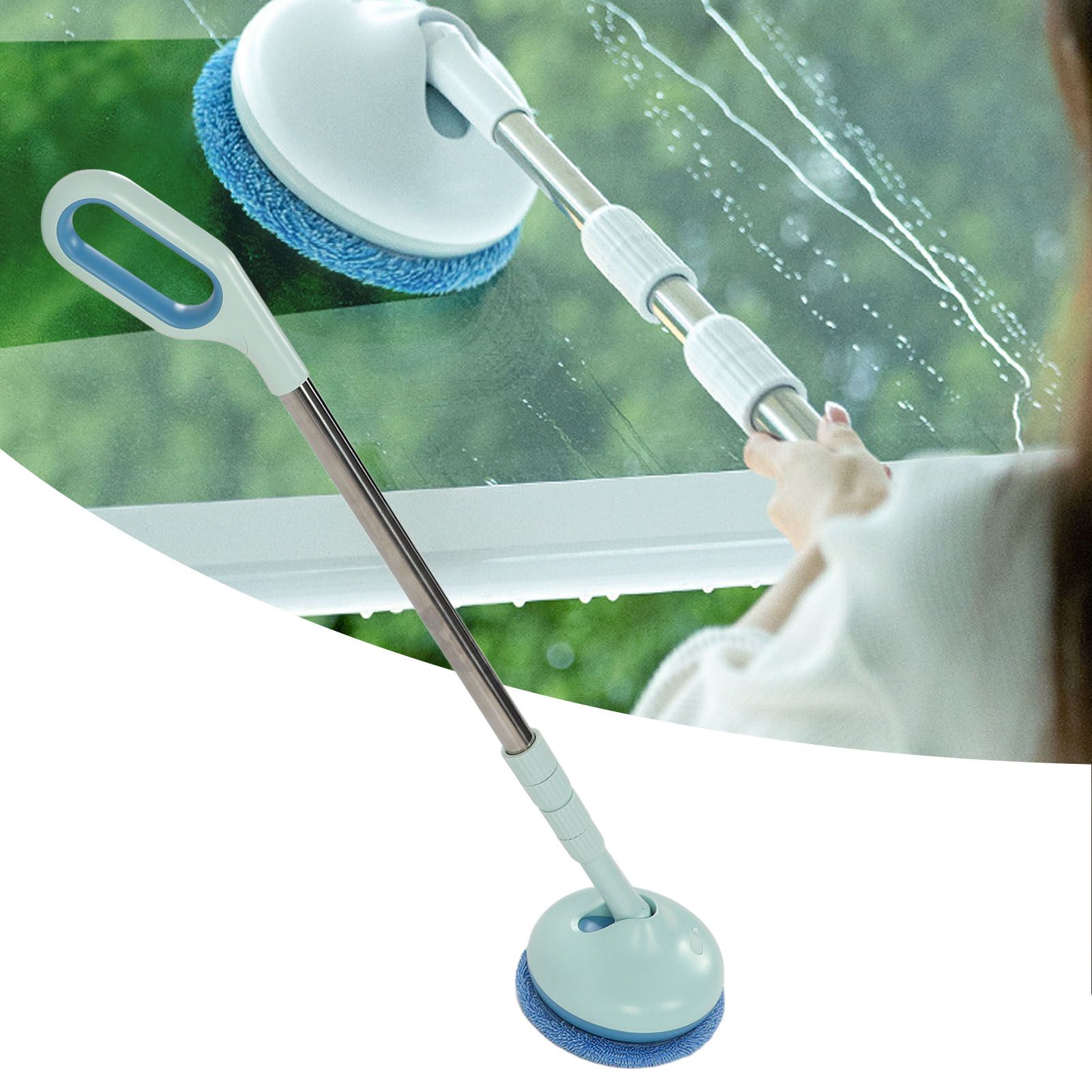 Cordless Electric Spin Scrubber 8.5W 5V 2A USB Charging Waterproof Retractable view 11