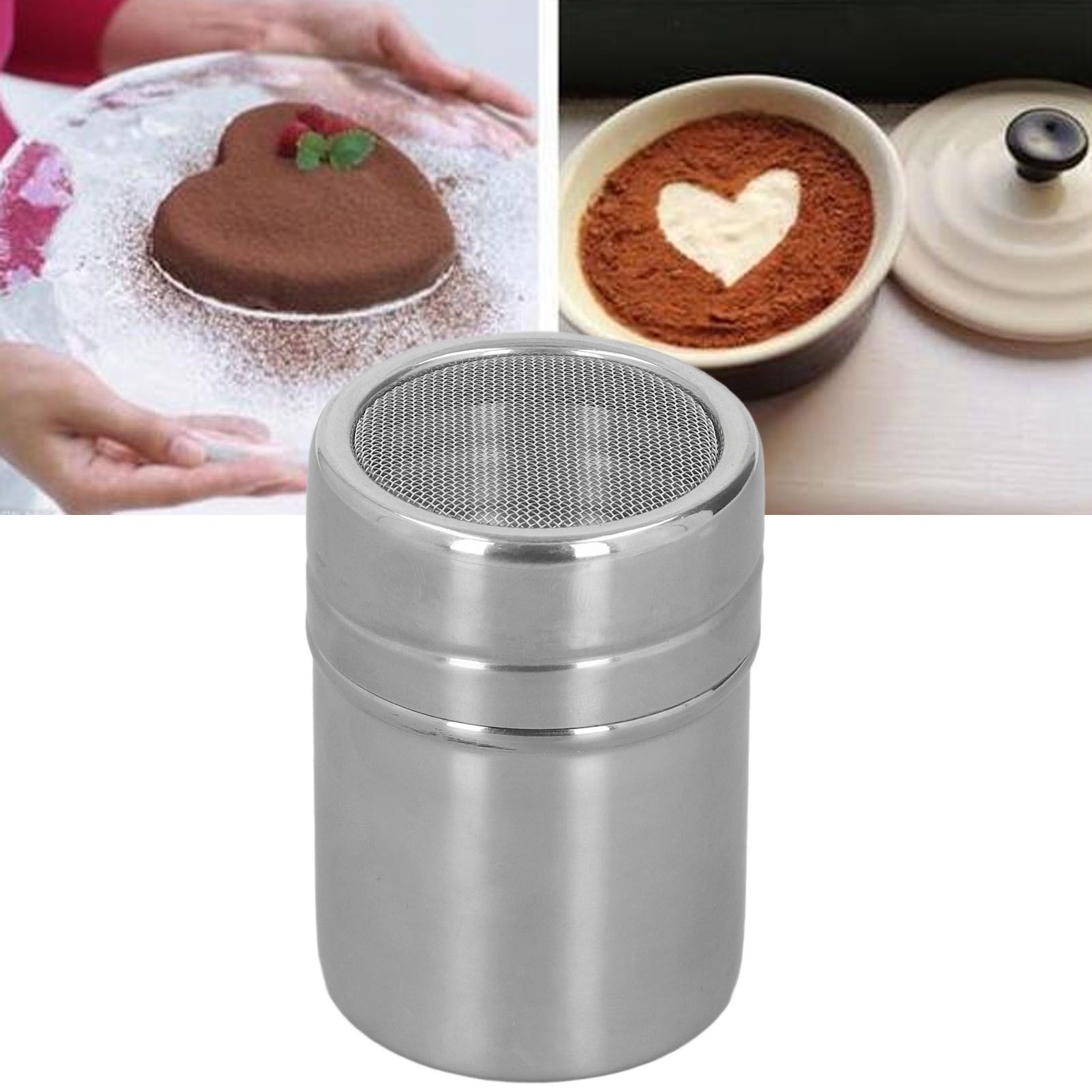Coffee Powder Sieve Shaker Stainless Steel Cocoa Shaker Moistureproof Powder view 11