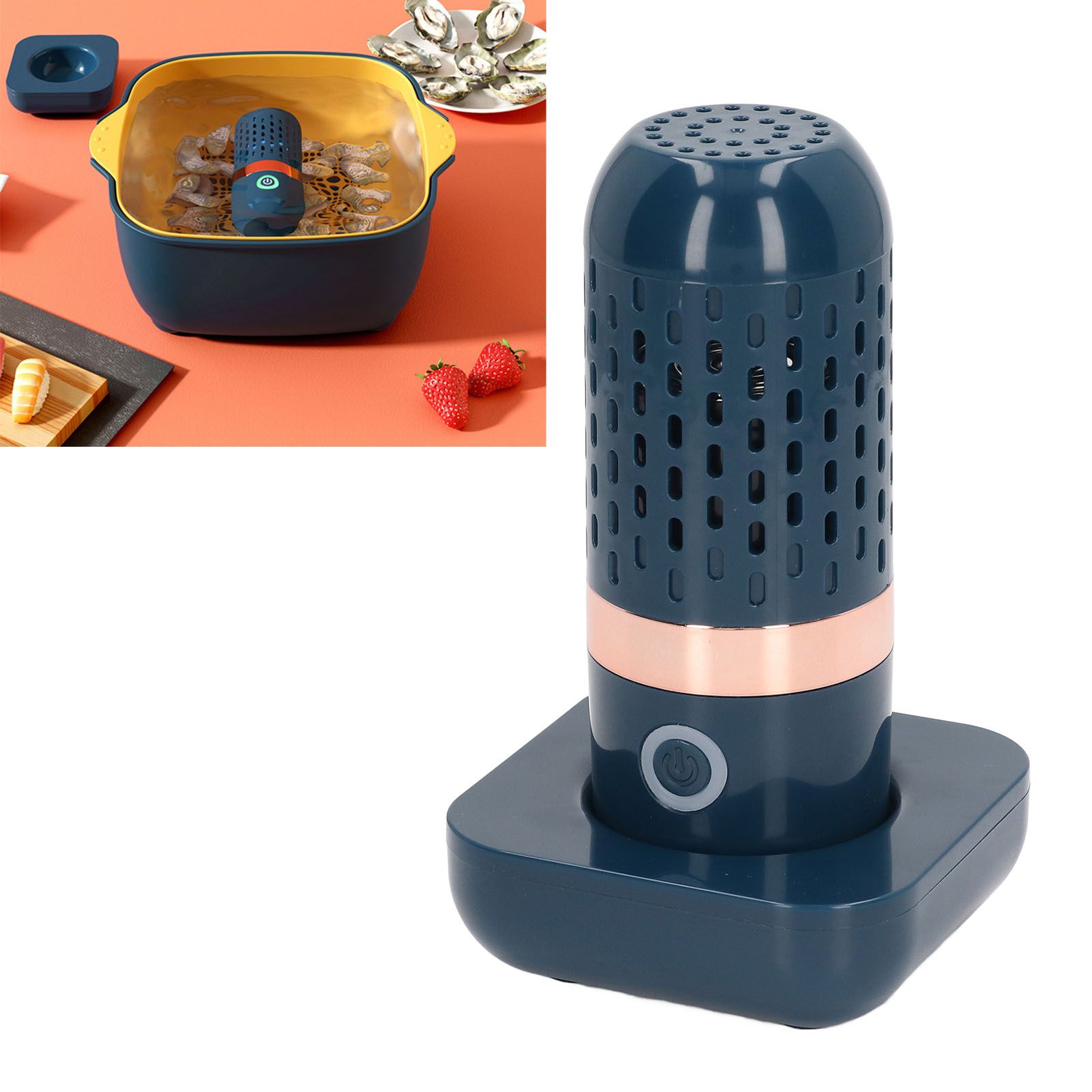 Automatic Vegetable Washing Machine Household Capsule Shape USB Charging Food view 11