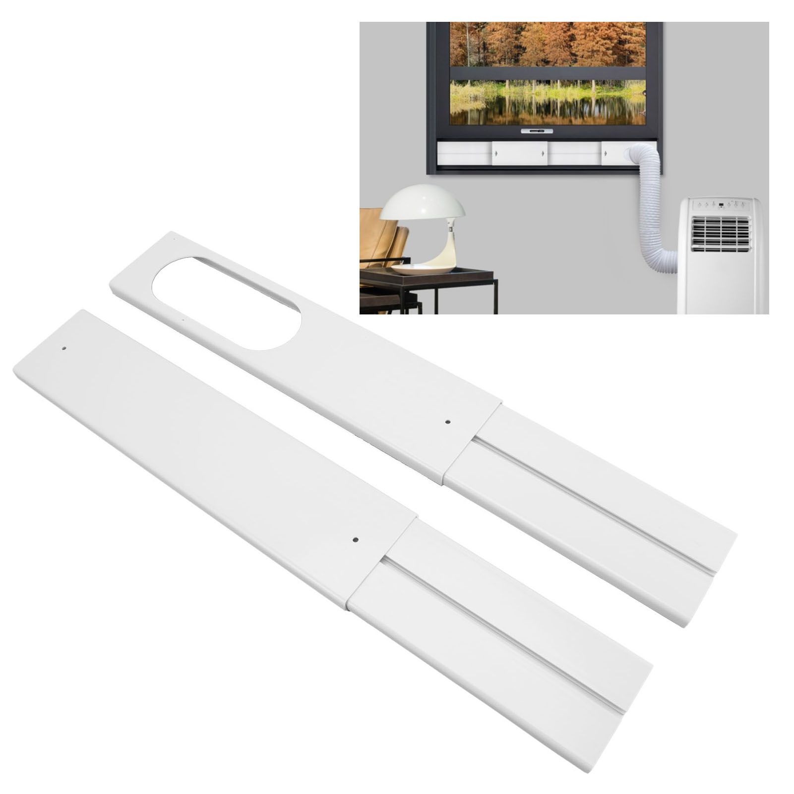 4pcs Portable Air Conditioner Window Kit 16.9 to 55in Adjustable Window view 11
