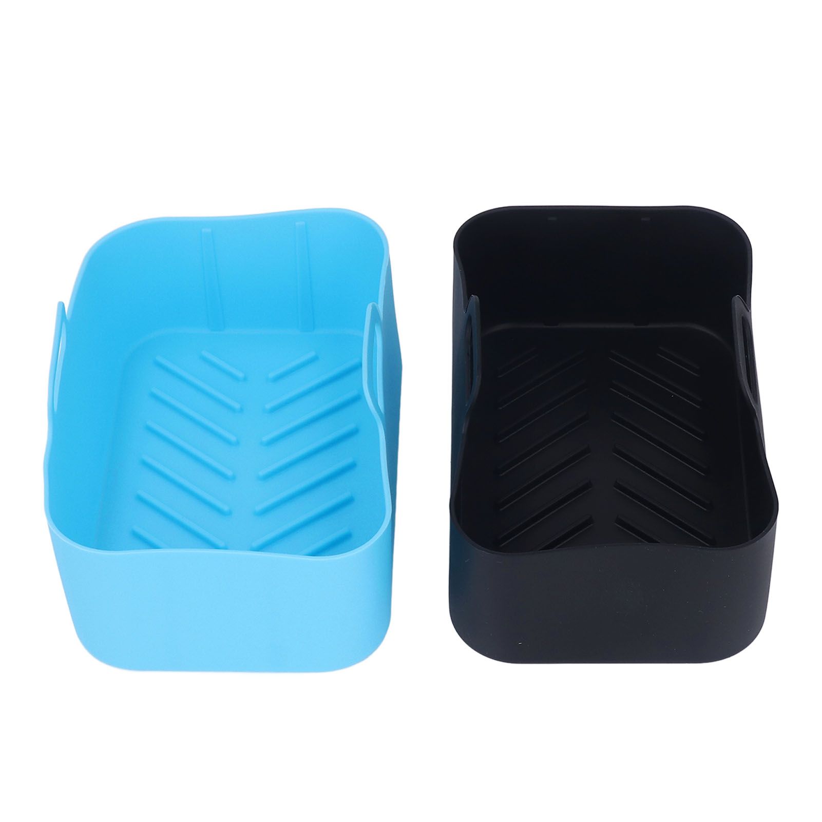 2pcs Fryer Silicone Pot Non Stick Reusable Liner Basket Replacement for Ninja view 2