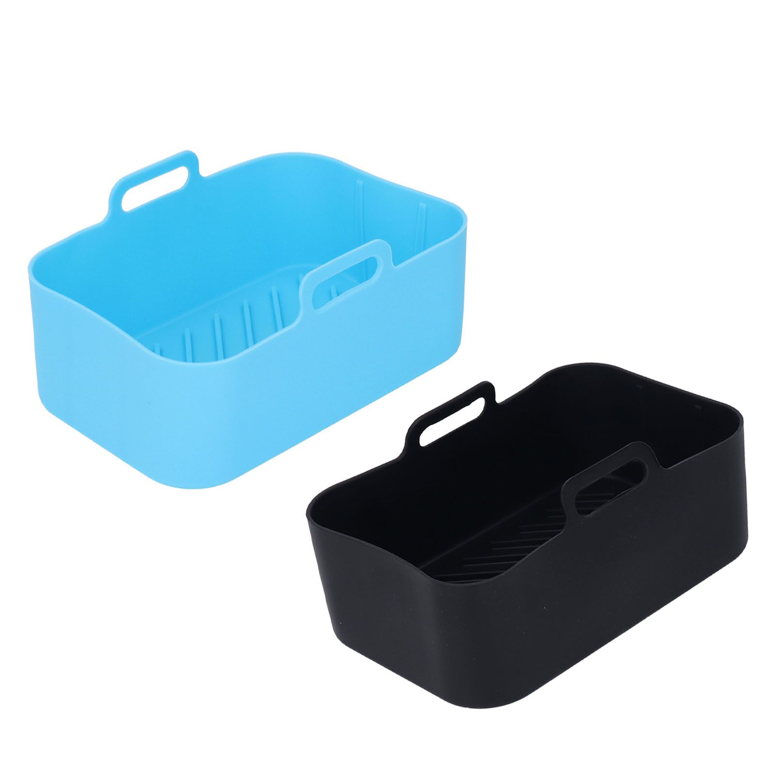2pcs Fryer Silicone Pot Non Stick Reusable Liner Basket Replacement for Ninja view 9