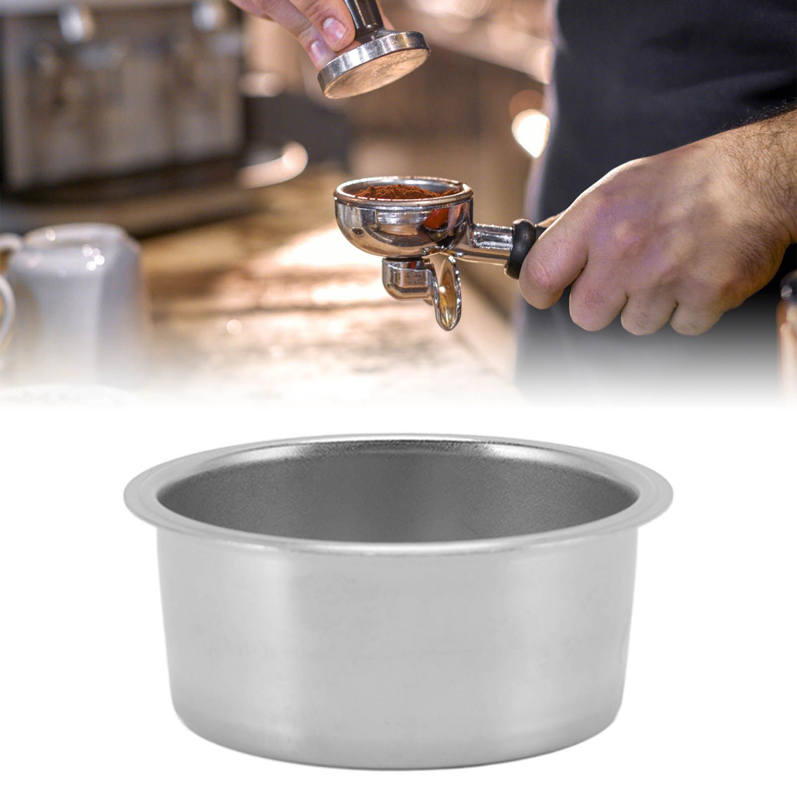 51mm Coffee Filter Basket Stainless Steel Non Pressurized with Fine Filter view 12