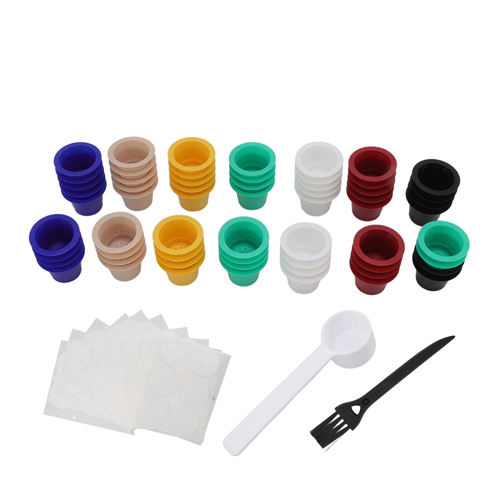 60Pcs Refillable Disposable Coffee Capsule Cup Coffee Capsule Filter Cup for view 5