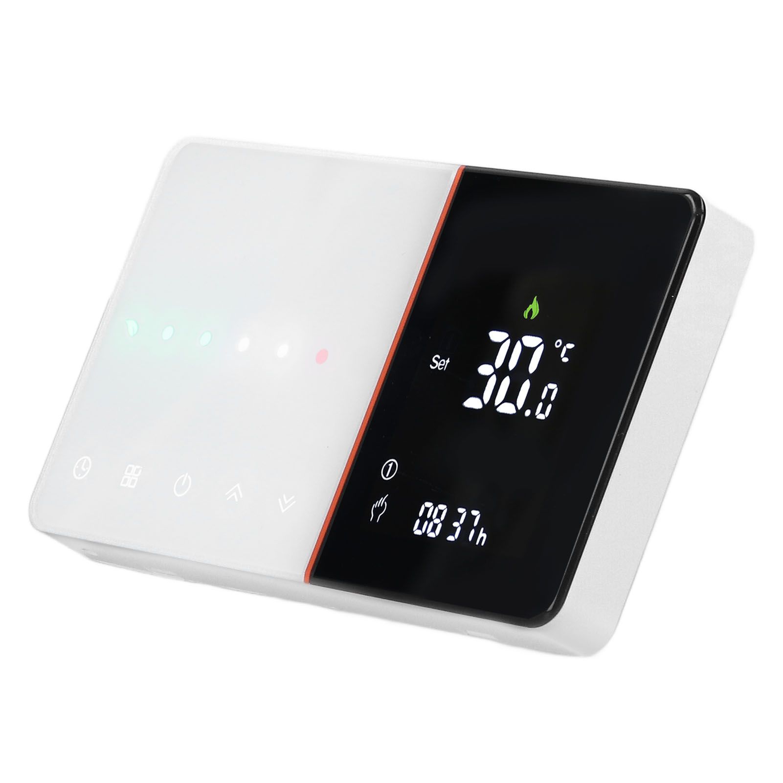Smart Thermostat Slide Bar Timing Programmable Negative LCD Wifi Voice Control view 2
