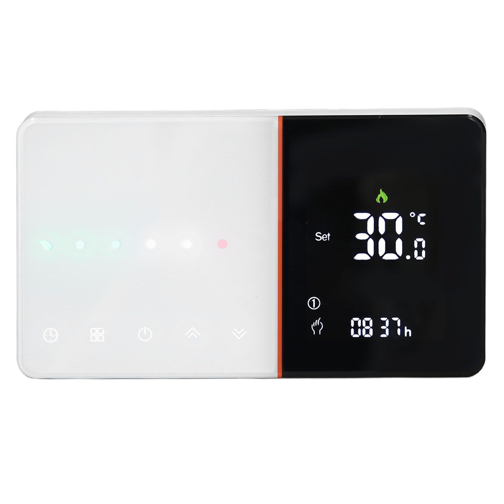 Smart Thermostat Slide Bar Timing Programmable Negative LCD Wifi Voice Control view 4