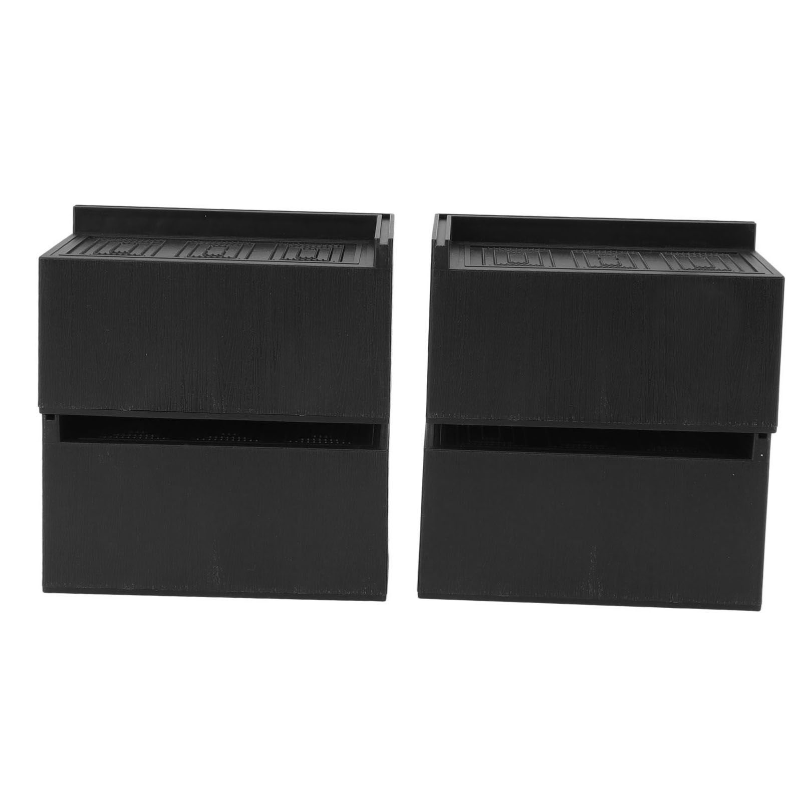 4pcs Furniture Riser Black Enlarged Widened Rectangle Rubber 3in Furniture Leg view 7