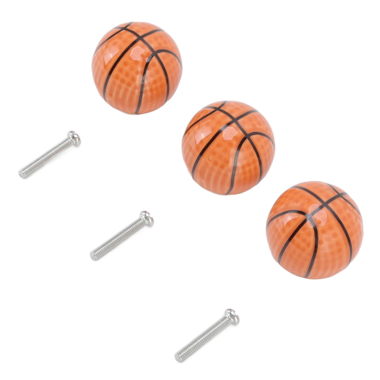 3 Set Basketball Cabinet Kitchen Home Knobs Ball Type Single Hole Drawer view 2