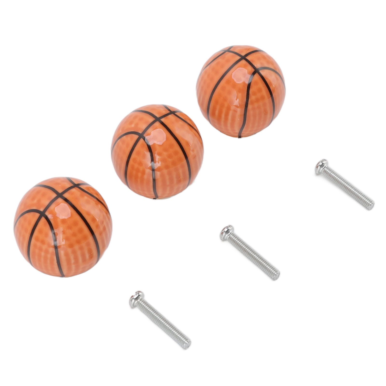 3 Set Basketball Cabinet Kitchen Home Knobs Ball Type Single Hole Drawer view 3