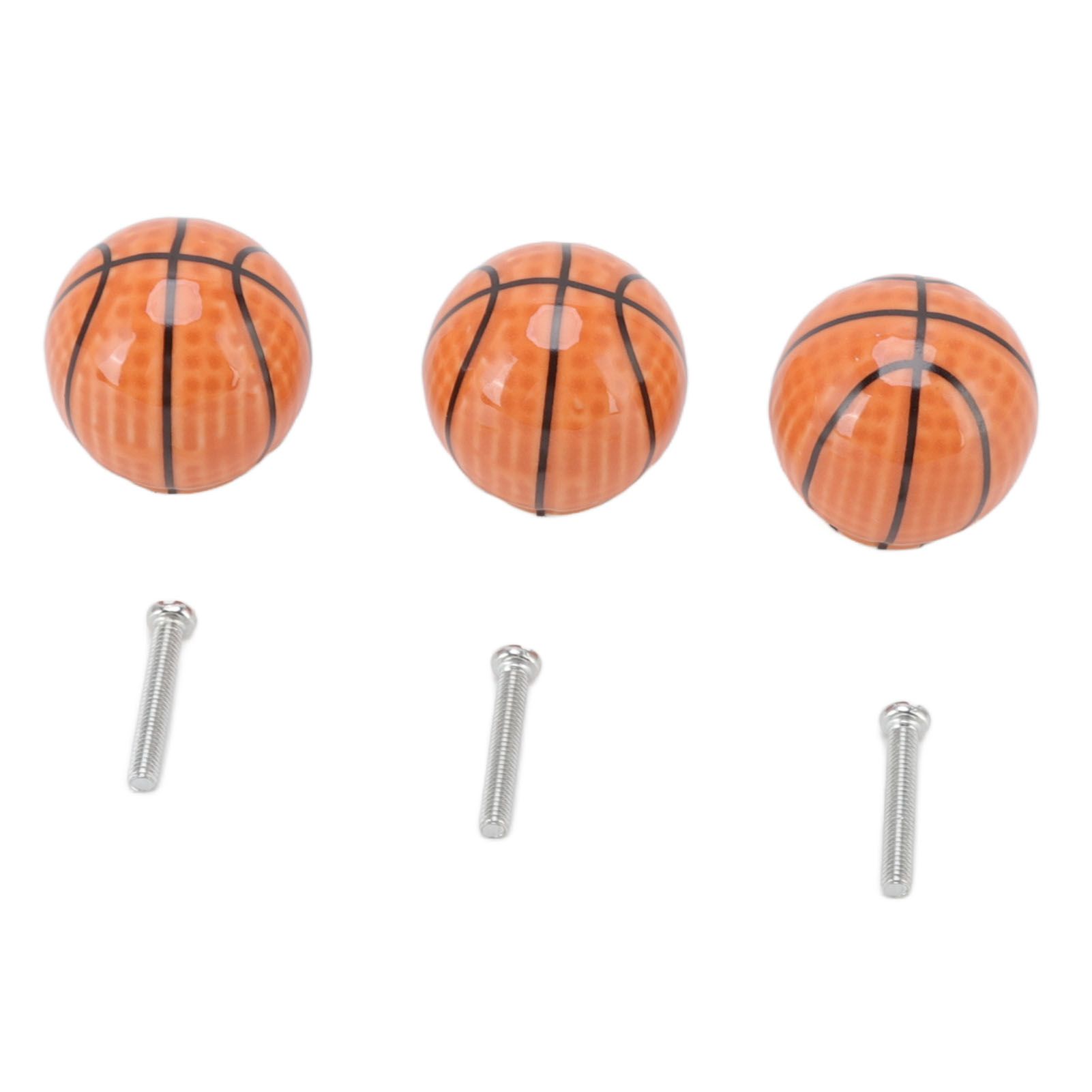 3 Set Basketball Cabinet Kitchen Home Knobs Ball Type Single Hole Drawer view 4