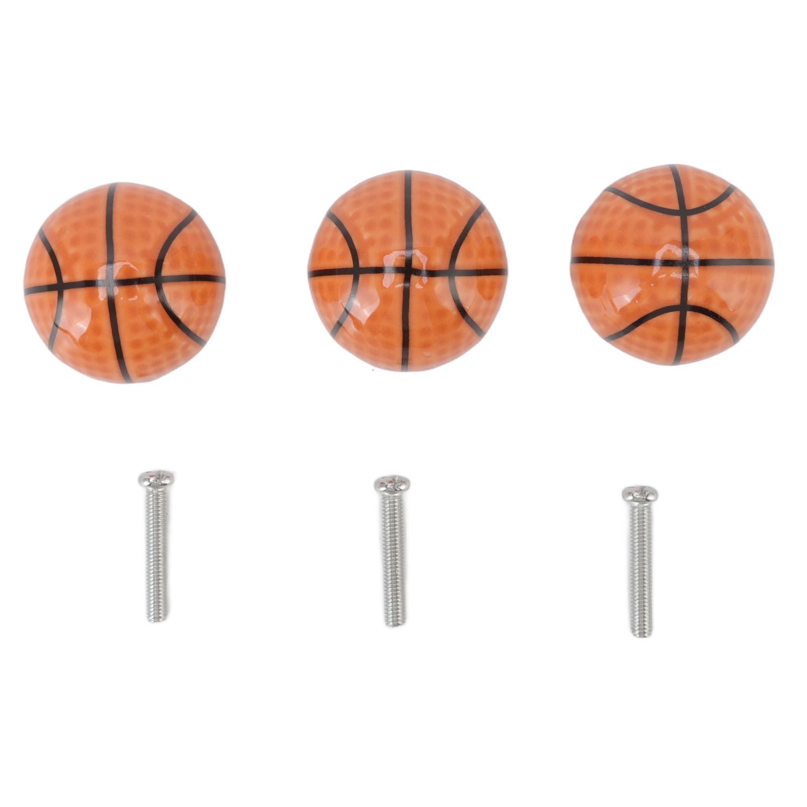 3 Set Basketball Cabinet Kitchen Home Knobs Ball Type Single Hole Drawer view 5