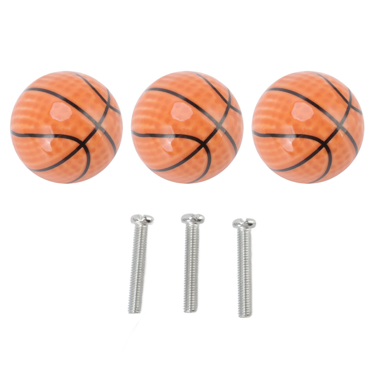 3 Set Basketball Cabinet Kitchen Home Knobs Ball Type Single Hole Drawer view 6
