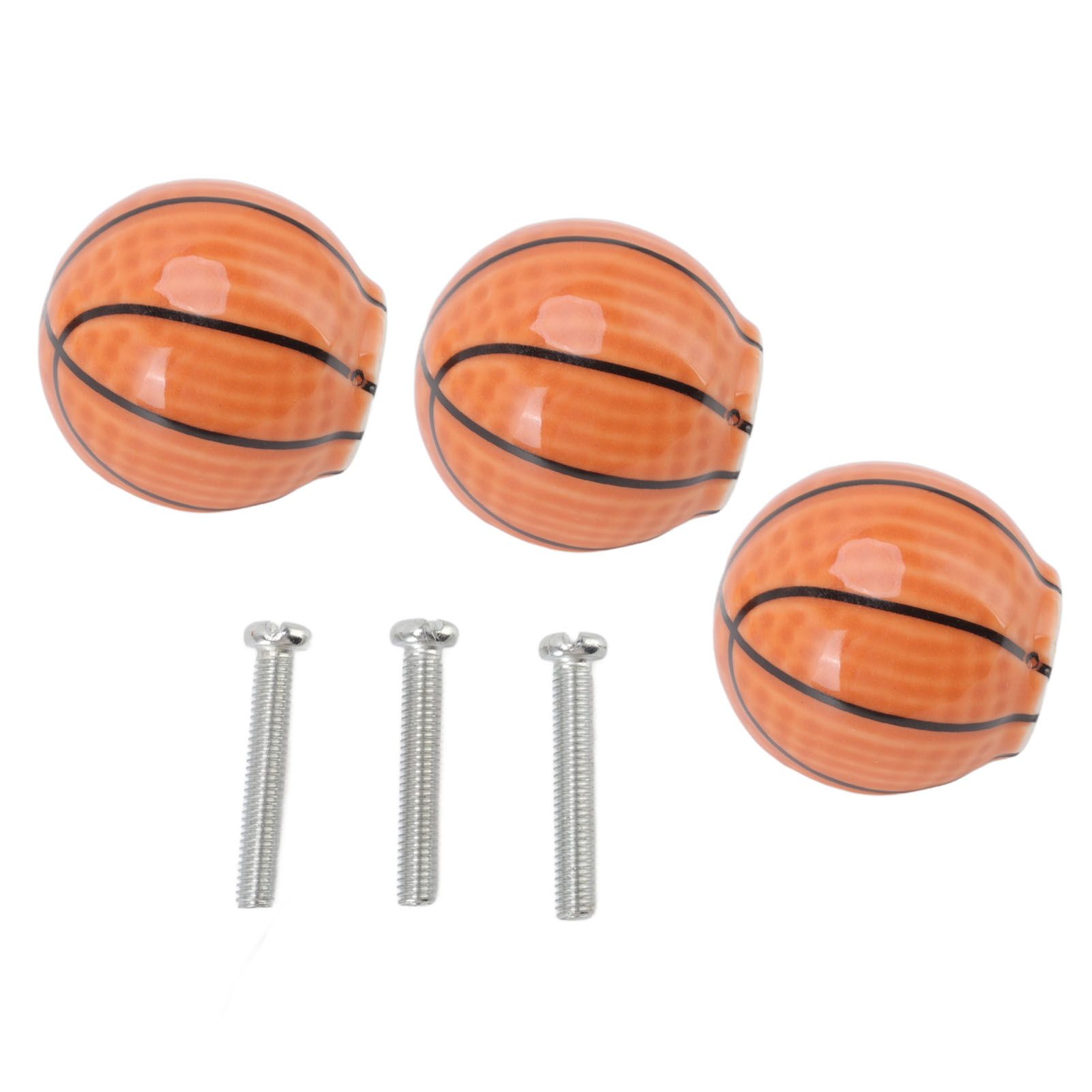 3 Set Basketball Cabinet Kitchen Home Knobs Ball Type Single Hole Drawer view 9