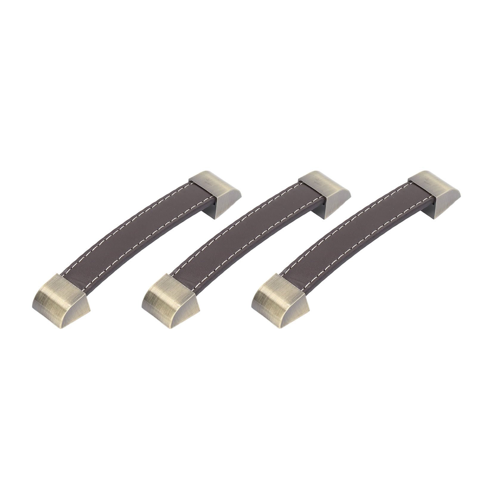 3Pcs Wardrobe Door Leather Handle Antique Drawer Pull Handle Luggage Wine Box view 7