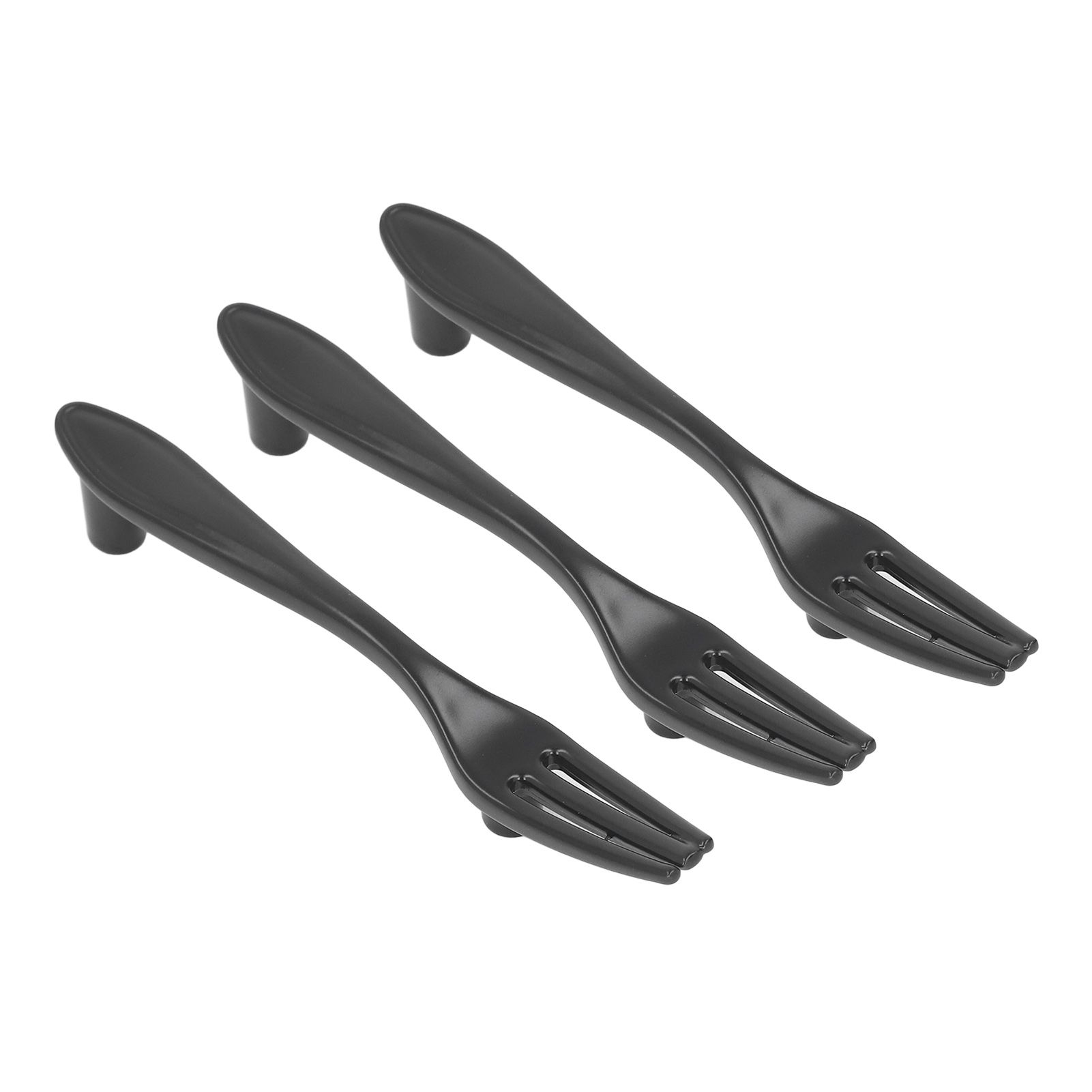 3Set Door Handles Thickened Cutlery Tableware Shaped Cabinet Pulls for Drawer view 4