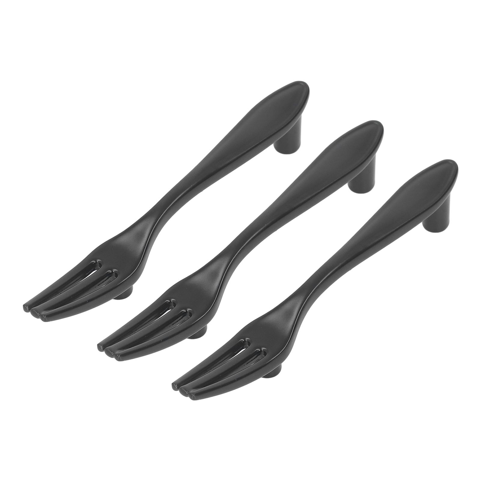 3Set Door Handles Thickened Cutlery Tableware Shaped Cabinet Pulls for Drawer view 5