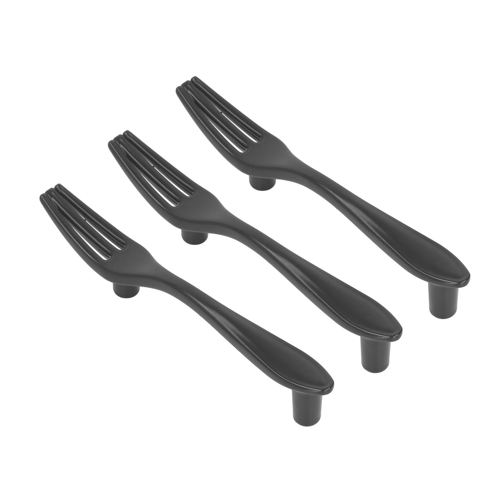 3Set Door Handles Thickened Cutlery Tableware Shaped Cabinet Pulls for Drawer view 6