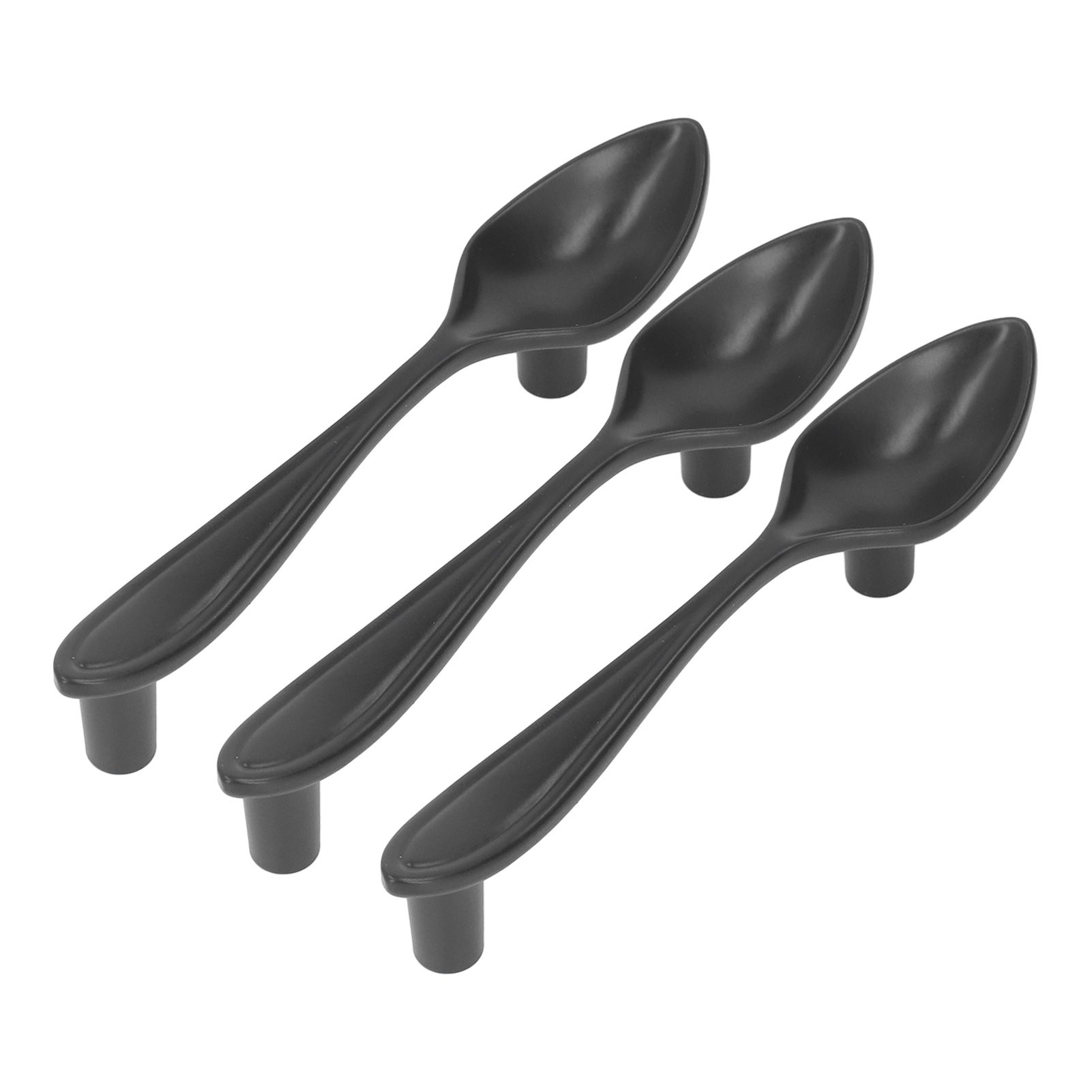3Set Door Handles Thickened Cutlery Tableware Shaped Cabinet Pulls for Drawer view 3