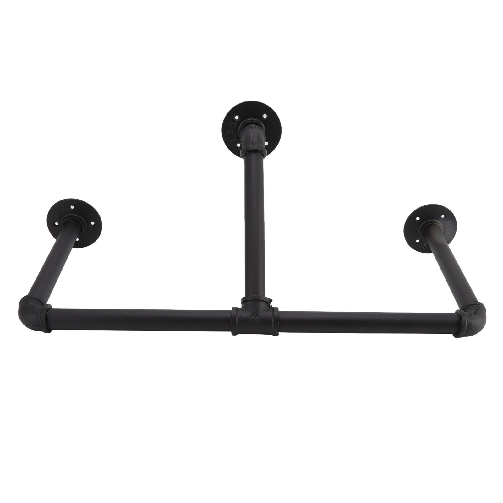 22in Industrial Pipe Clothing Display Rack Wall Mounted Clothes Rack Hanger view 5