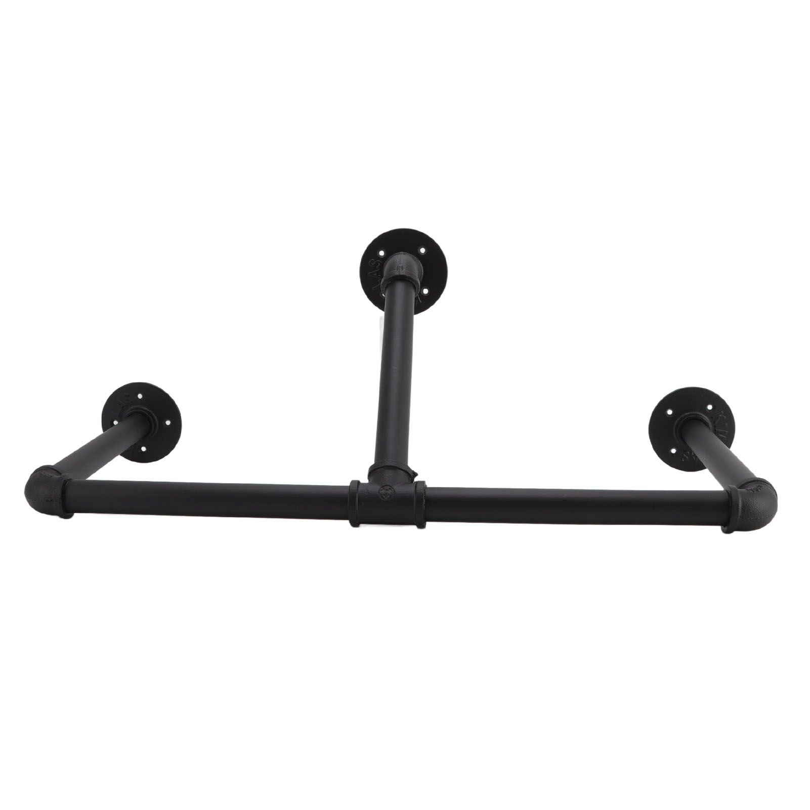 22in Industrial Pipe Clothing Display Rack Wall Mounted Clothes Rack Hanger view 10