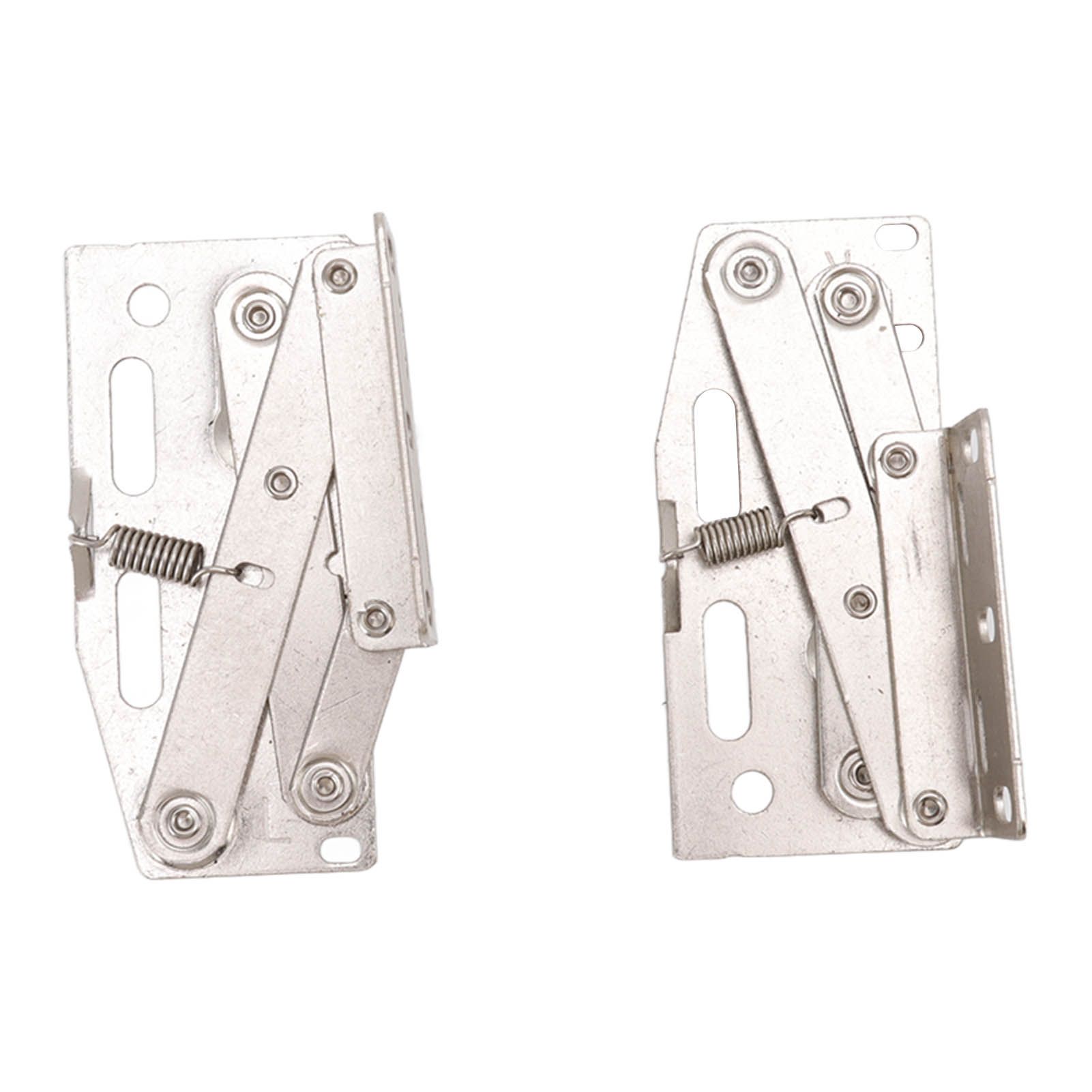 2 Sets Cabinet Door Hinges 45 Degrees Down Flip Door Scissor Spring Hinge view 3