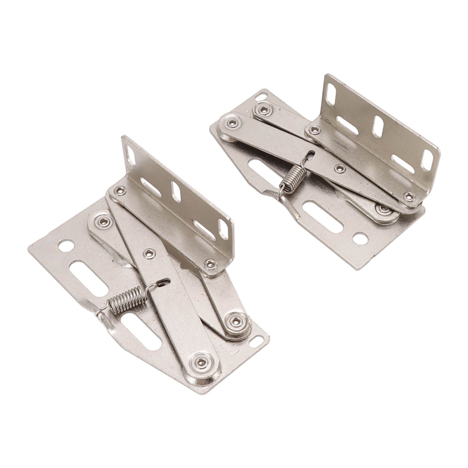 2 Sets Cabinet Door Hinges 45 Degrees Down Flip Door Scissor Spring Hinge view 4