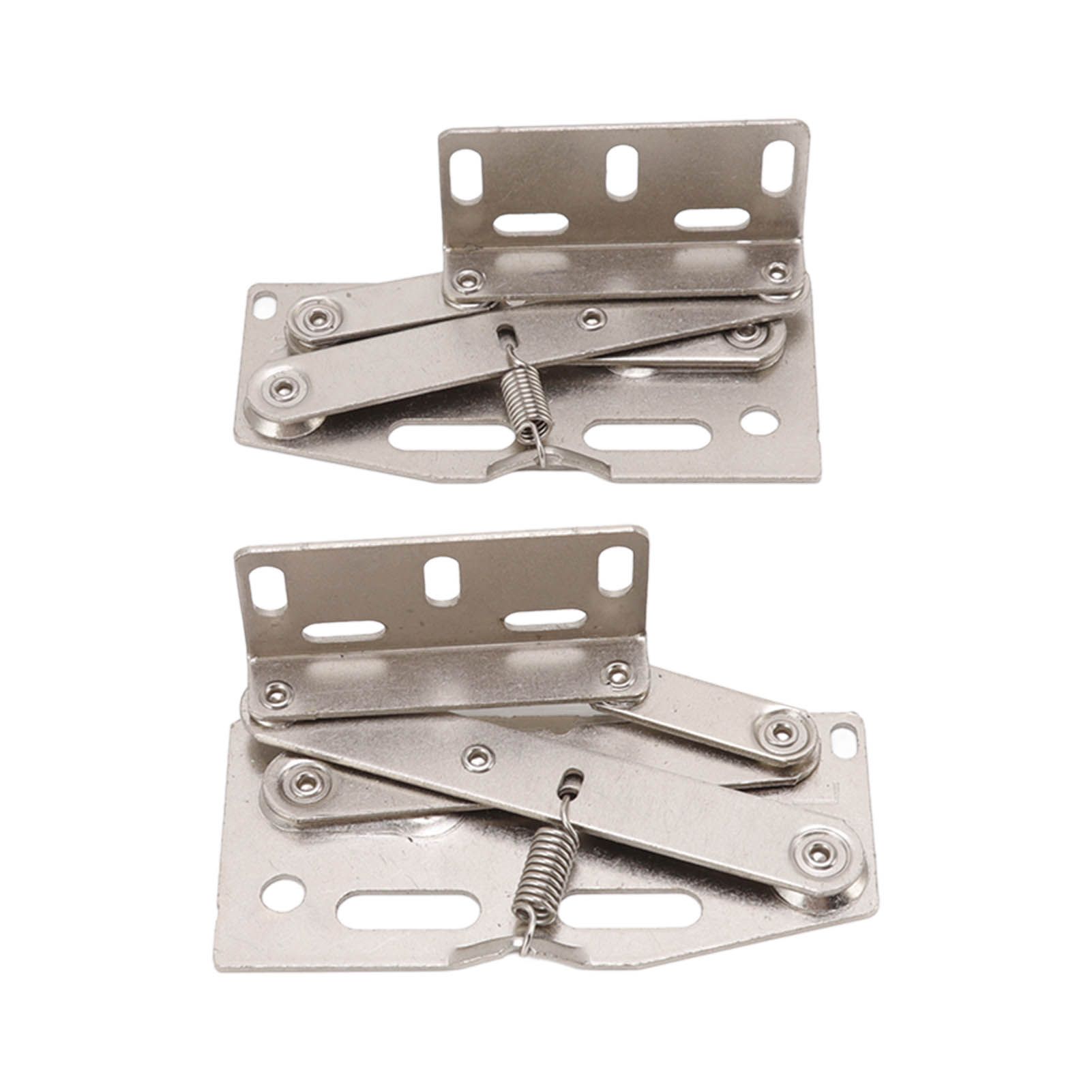 2 Sets Cabinet Door Hinges 45 Degrees Down Flip Door Scissor Spring Hinge view 5
